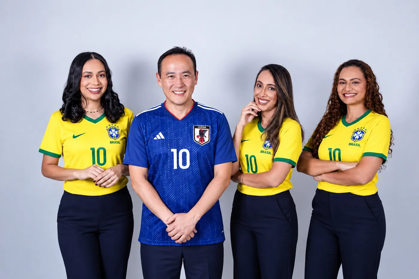 O time da Lume Odontologia reunido em estúdio